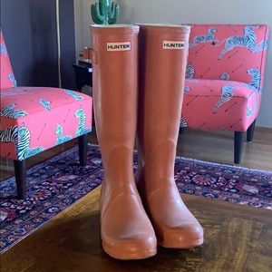 Orange Hunter Boots